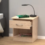 Κομοδίνο Kona  σε oak απόχρωση 40x34x42εκ