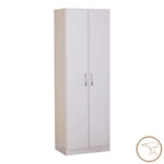 Ντουλάπα Jonar  δίφυλλη λευκό χρώμα μελαμίνης 60x42x180εκ