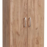 Ντουλάπα Jonar  δίφυλλη oak μελαμίνης 60x42x180εκ