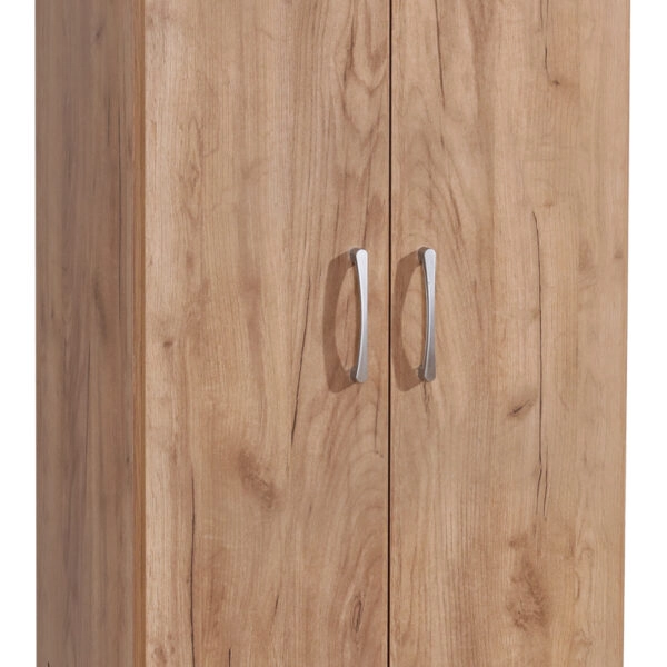Ντουλάπα Jonar  δίφυλλη oak μελαμίνης 60x42x180εκ
