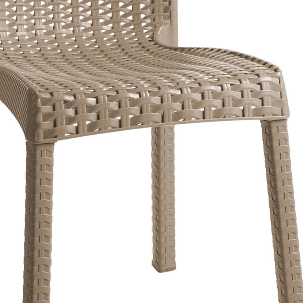 Τραπεζαρία Icon-Confident  σετ 3τεμ PP σε cappuccino απόχρωση