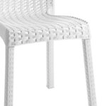 Τραπεζαρία Icon-Confident  σετ 5τεμ PP σε λευκή απόχρωση