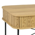 Γραφείο εργασίας Scandi  MDF/Metal σε φυσική απόχρωση με μεταλλικά μαύρα πόδια 120x60x76,5εκ