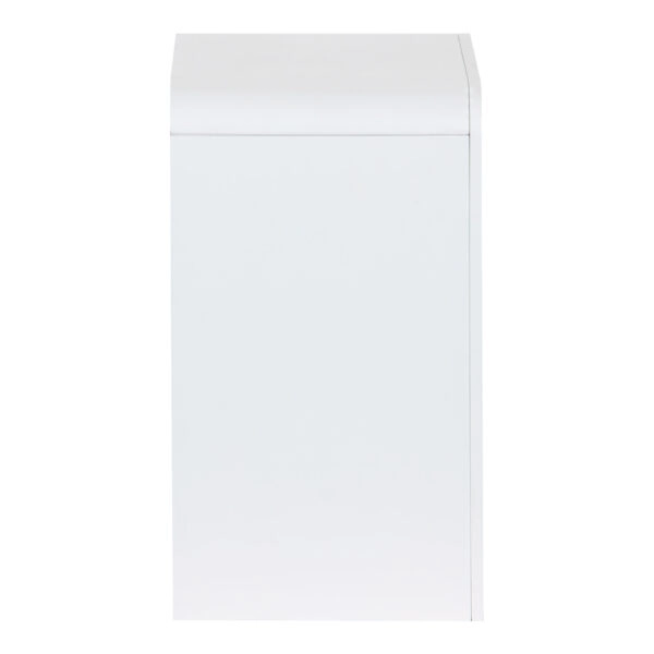 Κομοδίνο Zeplen  MDF σε λευκή απόχρωση 40x30x53εκ