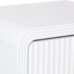 Κομοδίνο Zeplen  MDF σε λευκή απόχρωση 40x30x53εκ