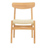 Καρέκλα Eaprine  φυσικό σχοινί-rubberwood 49x53x77εκ