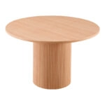 Τραπέζι Mesa  MDF σε Oak απόχρωση Φ120x75εκ