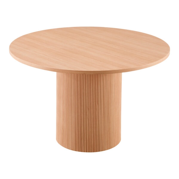 Τραπέζι Mesa  MDF σε Oak απόχρωση Φ120x75εκ