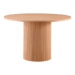 Τραπέζι Mesa  MDF σε Oak απόχρωση Φ120x75εκ