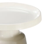 Βοηθητικό τραπέζι Ginoze μέταλλο σε λευκή απόχρωση Φ50x50.5εκ