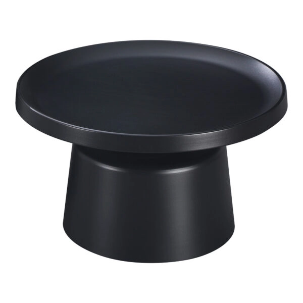 Τραπέζι σαλονιού Ginoze  μέταλλο σε μαύρη απόχρωση Φ70x38εκ