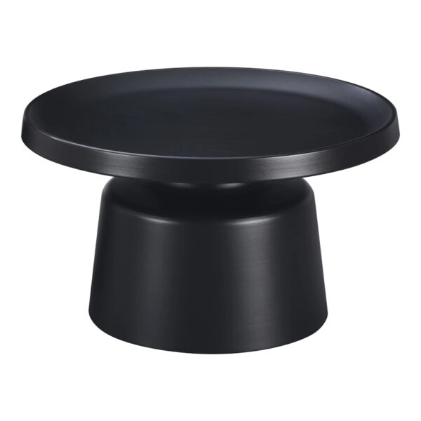 Τραπέζι σαλονιού Ginoze  μέταλλο σε μαύρη απόχρωση Φ70x38εκ