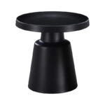 Βοηθητικό τραπέζι Ginoze  μέταλλο σε μαύρη απόχρωση Φ50x50.5εκ
