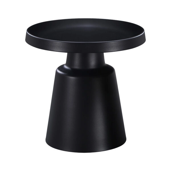 Βοηθητικό τραπέζι Ginoze  μέταλλο σε μαύρη απόχρωση Φ50x50.5εκ