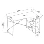 COURSE ΓΡΑΦΕΙΟ SONOMA ΜΑΥΡΟ 120x73x75