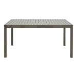 Τραπέζι Kliton αλουμίνιο σε σαμπανιζέ απόχρωση 150x80x74εκ