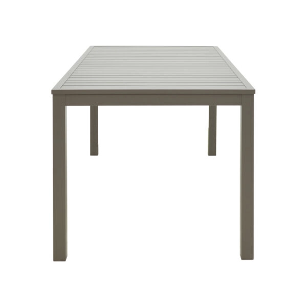 Τραπέζι Kliton αλουμίνιο σε σαμπανιζέ απόχρωση 150x80x74εκ