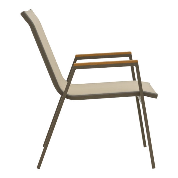 Τραπεζαρία Kliton-Azelie σετ 7τεμ σε σαμπανιζέ απόχρωση 150x80x74εκ