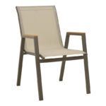 Τραπεζαρία Kliton-Azelie σετ 5τεμ σε σαμπανιζέ απόχρωση 150x80x74εκ