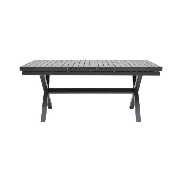 Τραπέζι επεκτεινόμενο Dagyn ανθρακί αλουμίνιο 180-240x90x76εκ