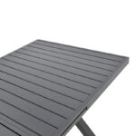 Τραπέζι επεκτεινόμενο Dagyn ανθρακί αλουμίνιο 180-240x90x76εκ