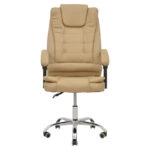 Καρέκλα γραφείου διευθυντή Toronsi  μπεζ pu 60x68x128εκ