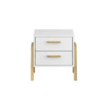 Κομοδίνο Belle Λευκό 50x41x49cm