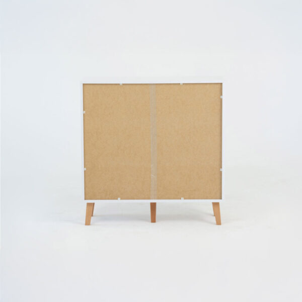 Συρταριέρα Timmy Λευκό-Γραφίτη-Γκρι 90x36x92cm