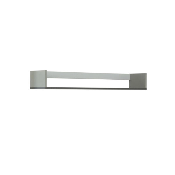 Κρεμαστό Ράφι Timmy Λευκό-Γραφίτη-Γκρι 120x25x16.6cm