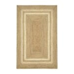 Χαλί Mazir Inart μπεζ-εκρού γιούτα 120x180x1εκ