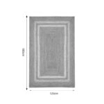 Χαλί Mazir Inart μπεζ-εκρού γιούτα 120x180x1εκ