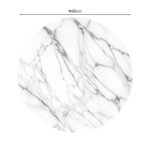 Επιφάνεια τραπεζιού Kailo τ.Werzalit όψη μαρμάρου Φ60εκ