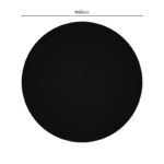 Επιφάνεια τραπεζιού Senlo  τ.Werzalit μαύρο Φ60εκ