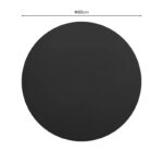 Επιφάνεια τραπεζιού Sensie  τ.Werzalit ανθρακί Φ60εκ