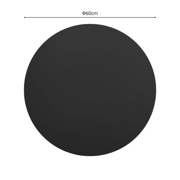 Επιφάνεια τραπεζιού Sensie  τ.Werzalit ανθρακί Φ60εκ