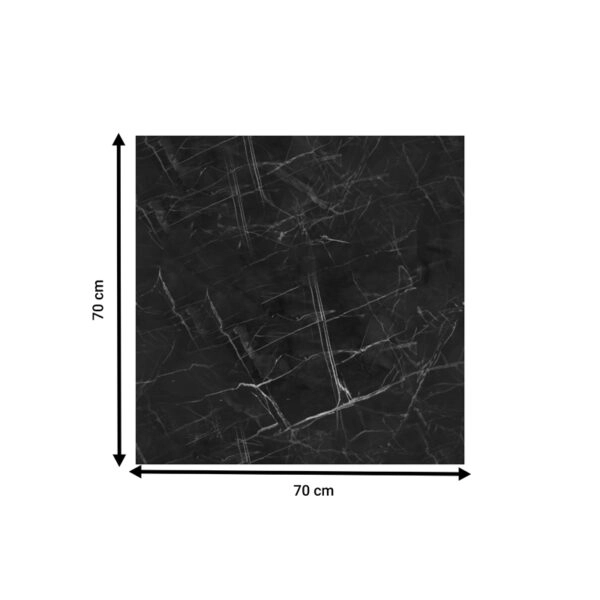 Επιφάνεια τραπεζιού Saran τ.Werzalit μαύρο μαρμάρου 70x70εκ