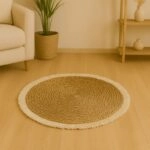 Χαλί Derzie Inart φυσικό σχοινί Φ120x2εκ