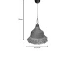 Φωτιστικό οροφής Boher Inart seagrass σε φυσική απόχρωση Φ33x76εκ