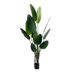 Διακοσμητικό φυτό Palm tree σε γλάστρα Inart πράσινο pp Υ180εκ