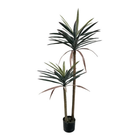 Διακοσμητικό φυτό Dracaena palm σε γλάστρα Inart πράσινο pp Υ125εκ