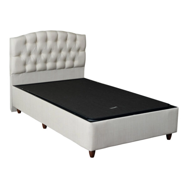 Κρεβάτι Lanse I σε κρεμ απόχρωση 120x200εκ