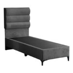 Κρεβάτι Limit  ύφασμα σε ανθρακί απόχρωση 90x200εκ