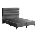 Κρεβάτι Limit  ύφασμα σε ανθρακί απόχρωση 160x200εκ