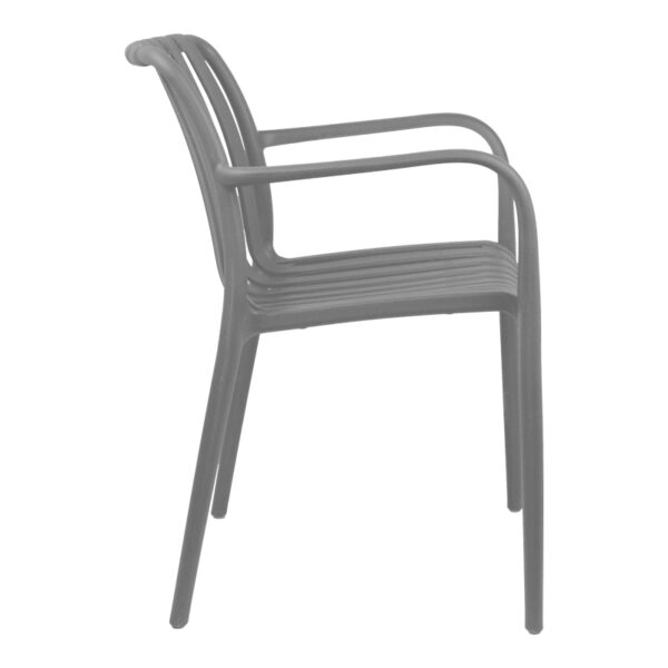 Πολυθρόνα Zoi  pp σε ανθρακί απόχρωση 58.5x54x80εκ