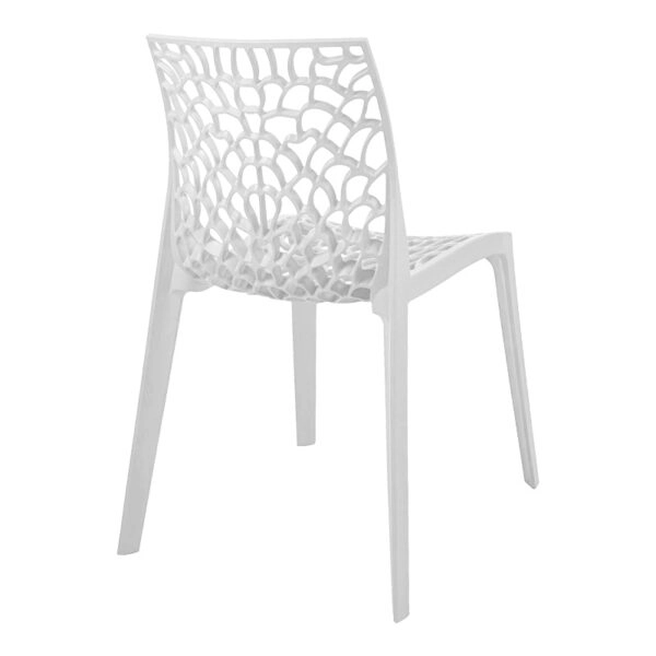 Καρέκλα στοιβαζόμενη Hush  pp σε λευκή απόχρωση 50x57x81εκ