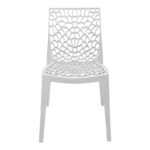 Καρέκλα στοιβαζόμενη Hush  pp σε λευκή απόχρωση 50x57x81εκ