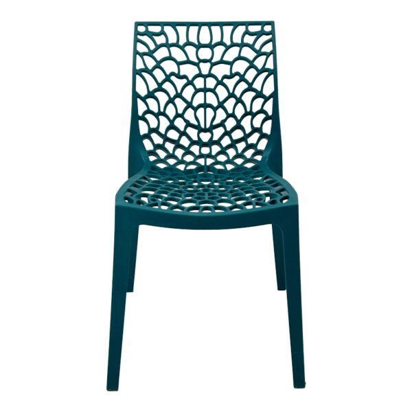 Καρέκλα στοιβαζόμενη Hush pp σε μπλε απόχρωση 41x53x80.5εκ