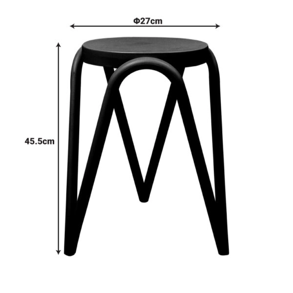 Σκαμπό Serzona  pp σε μέντα απόχρωση Φ27x45.5εκ