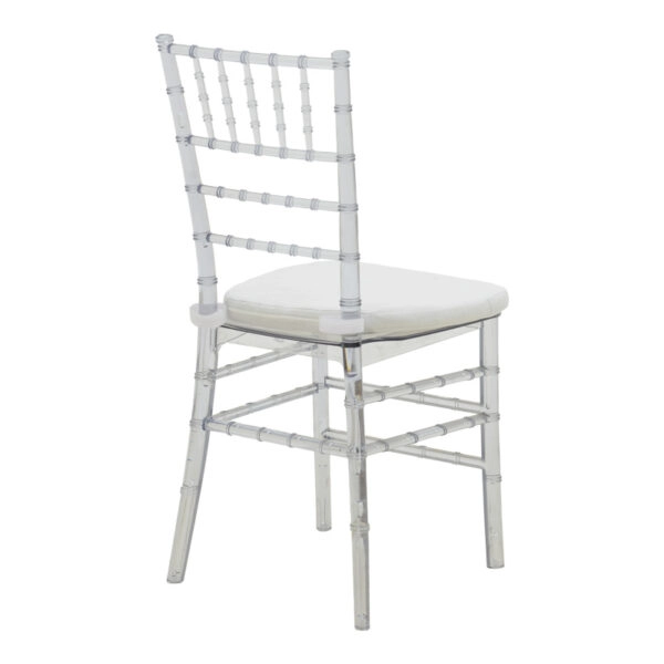 Καρέκλα Tiffany με μαξιλάρι διάφανο pc 38x38.5x88εκ