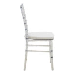 Καρέκλα Tiffany με μαξιλάρι διάφανο pc 38x38.5x88εκ